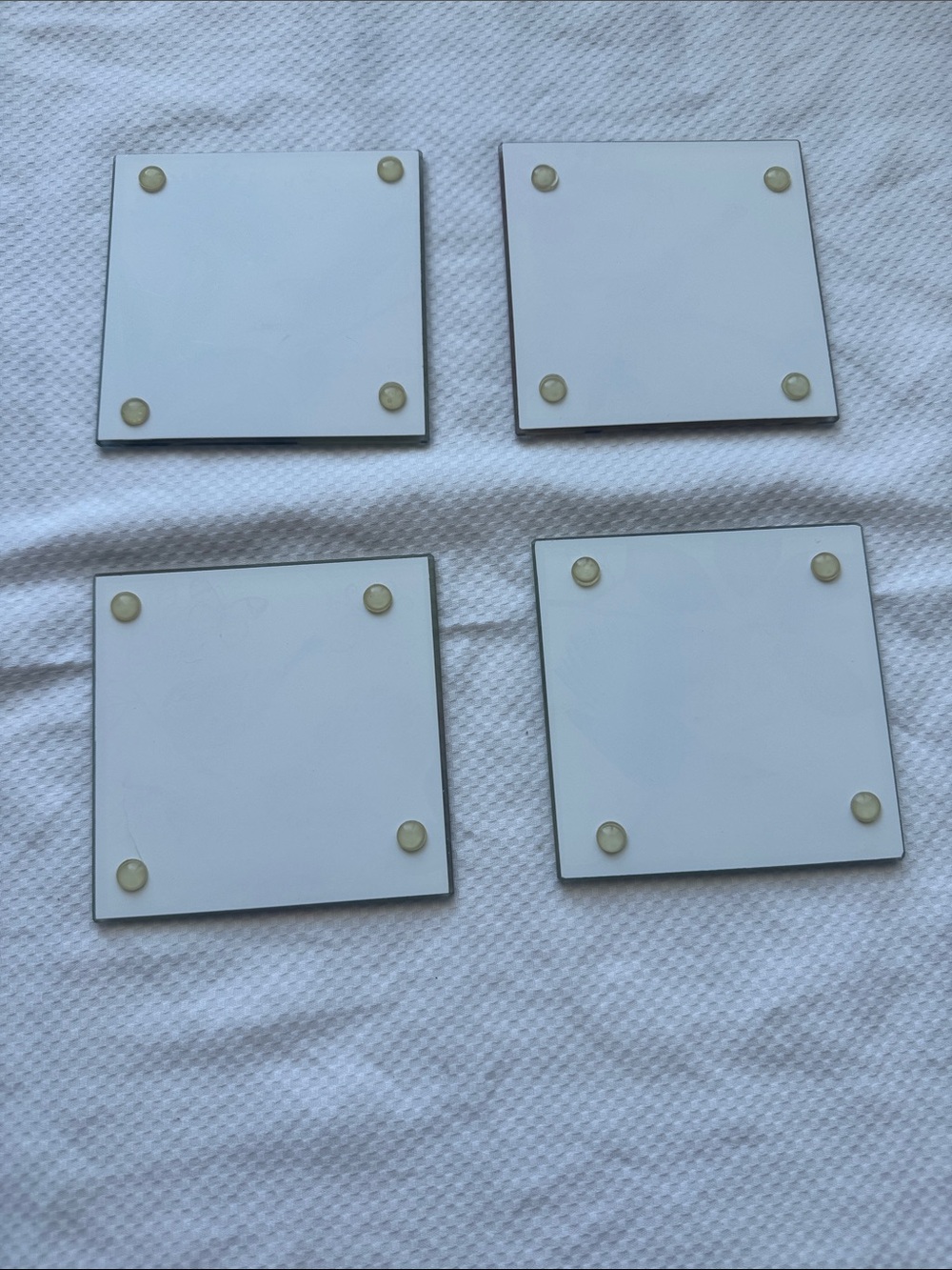 Set of 4 French themed glass bird coasters from Pier 1. - Picture 6 of 8